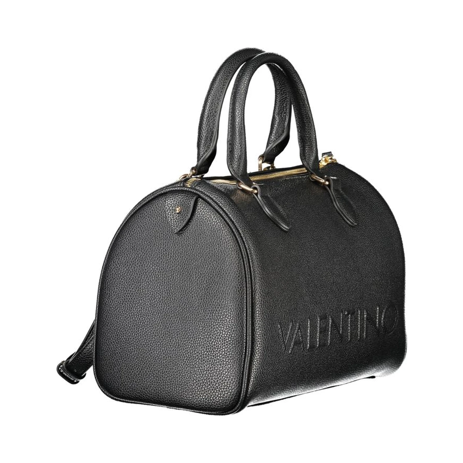 Black Polyethylene Women Handbag