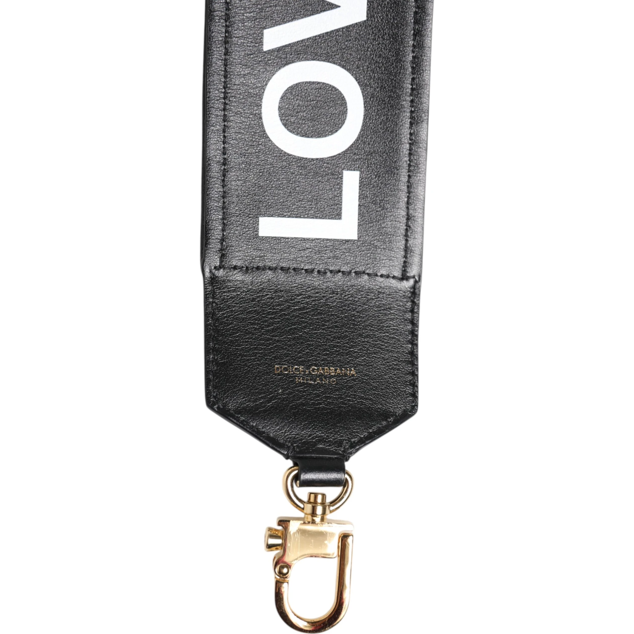 Black Leopard Print Reversible Bag Shoulder Strap
