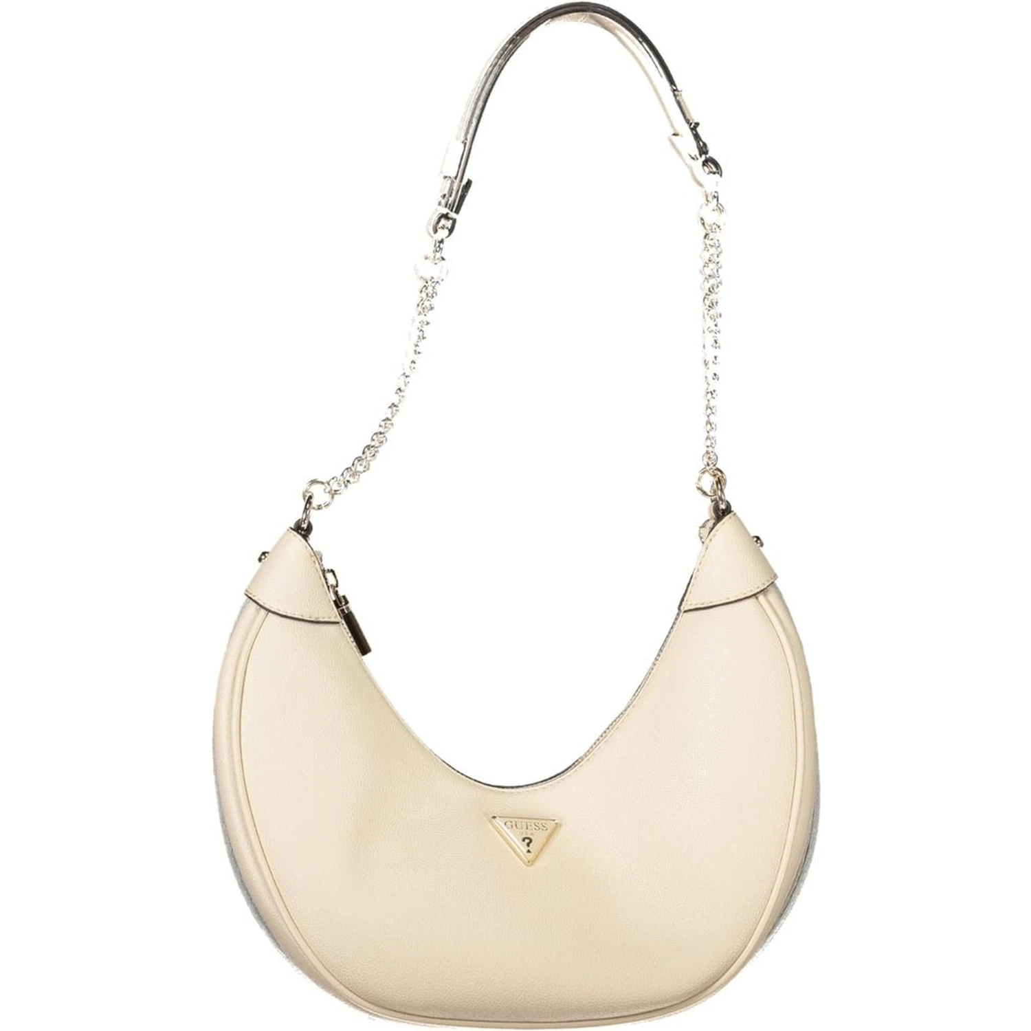 Beige Polyethylene Women Handbag