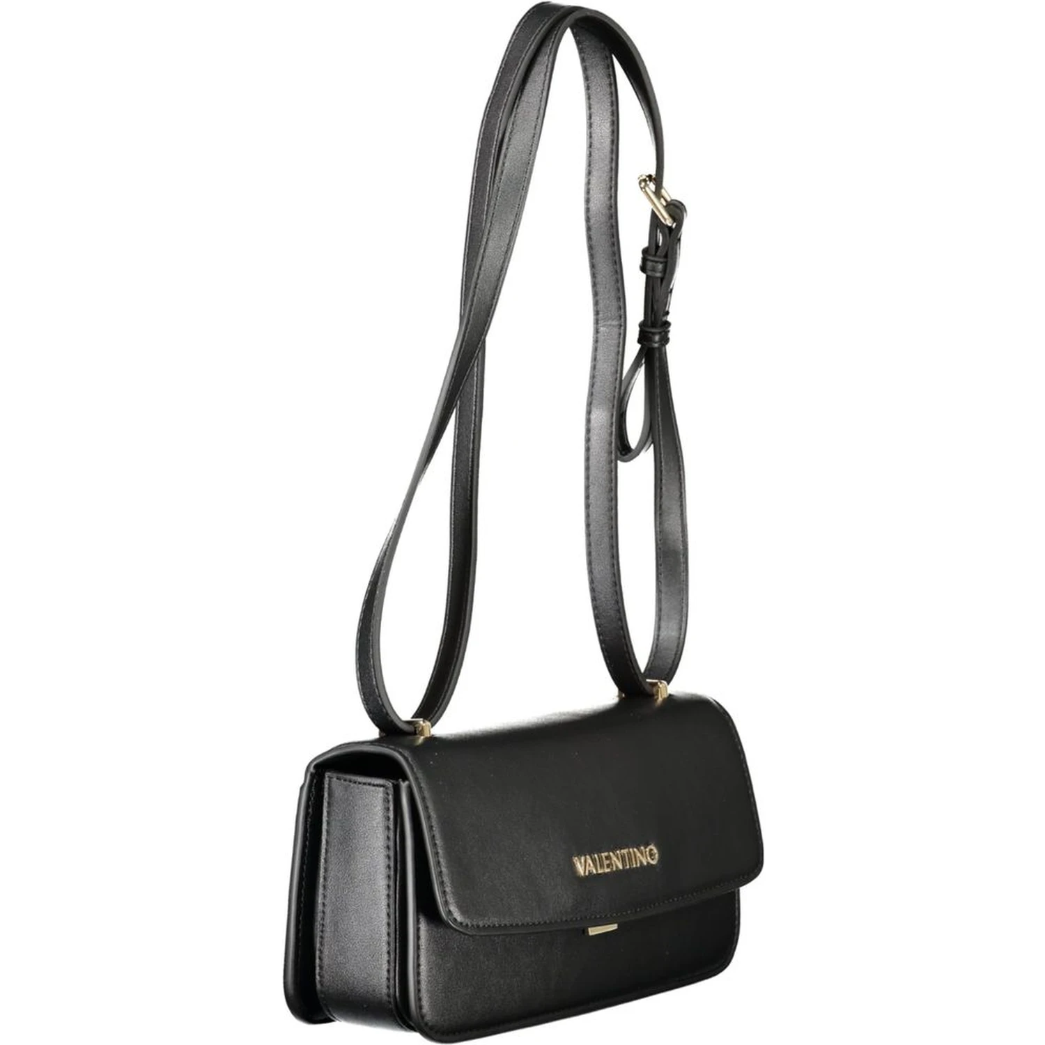 Black Polyethylene Women Handbag
