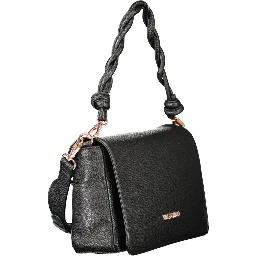 Black Polyethylene Women Handbag