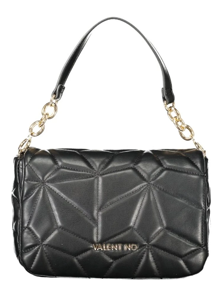 Black Polyethylene Women Handbag