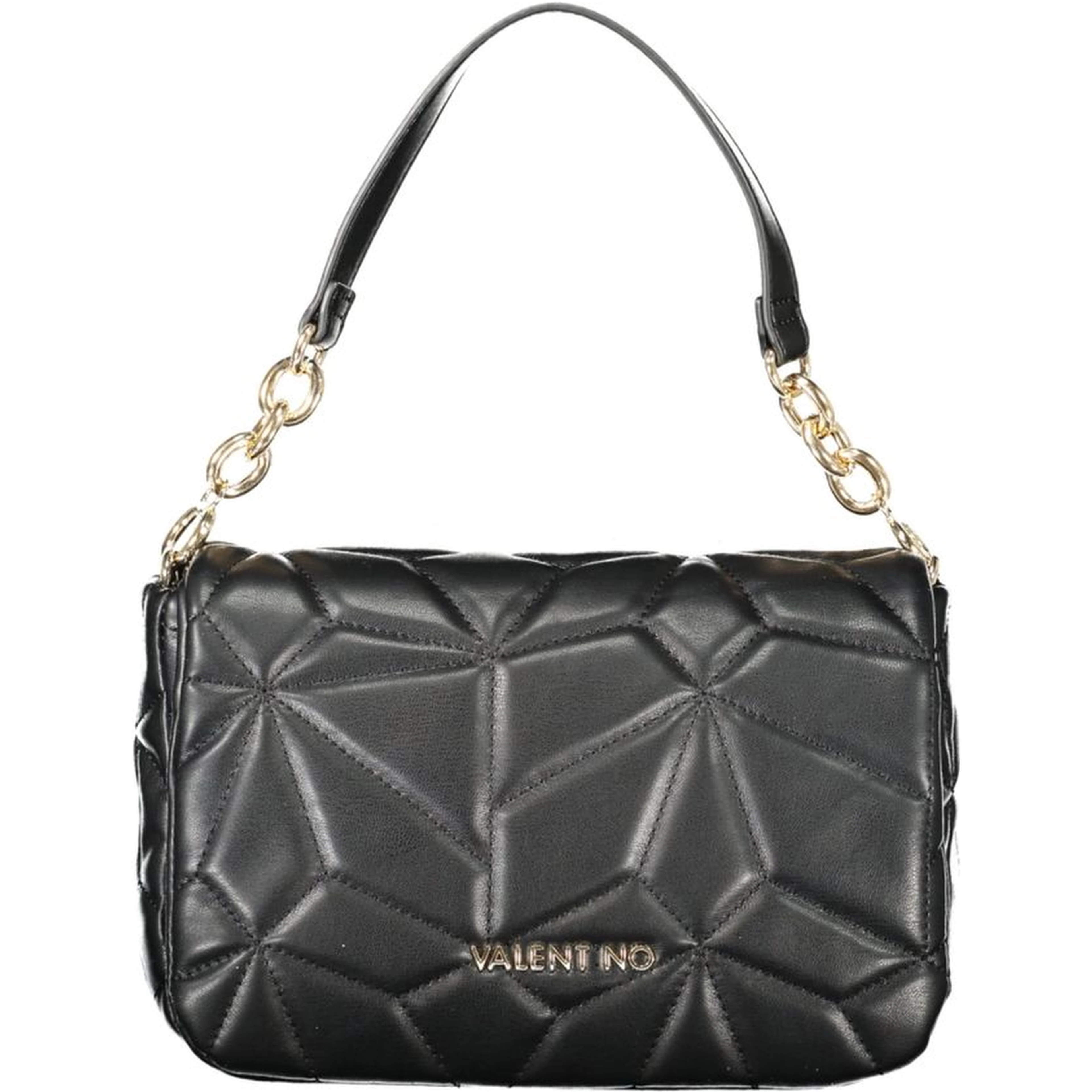 Black Polyethylene Women Handbag