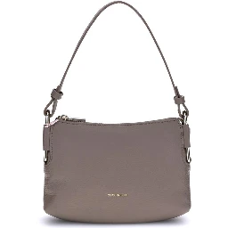 Gray Calf Leather Bos Taurus Shoulder Bag