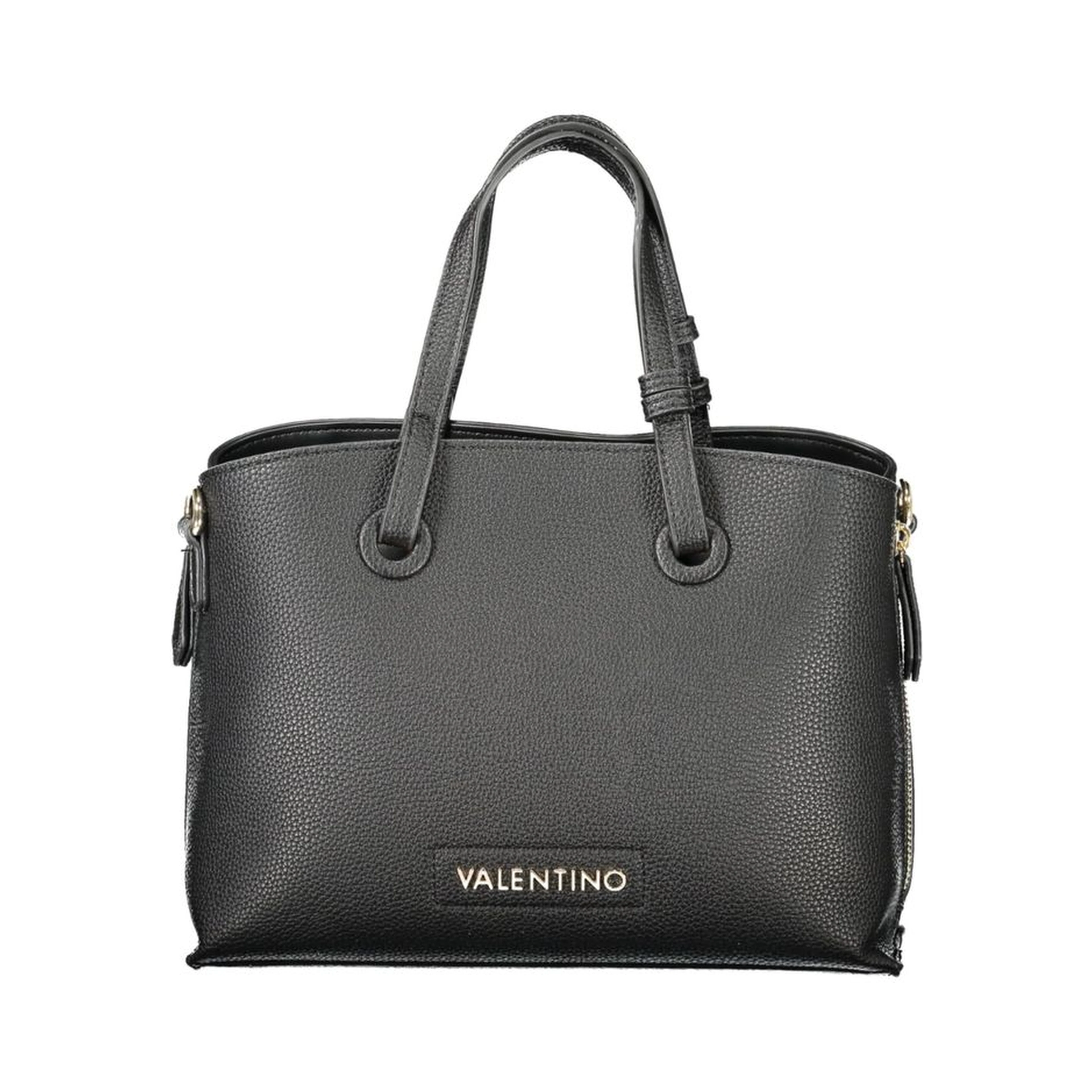 Black Polyethylene Women Handbag