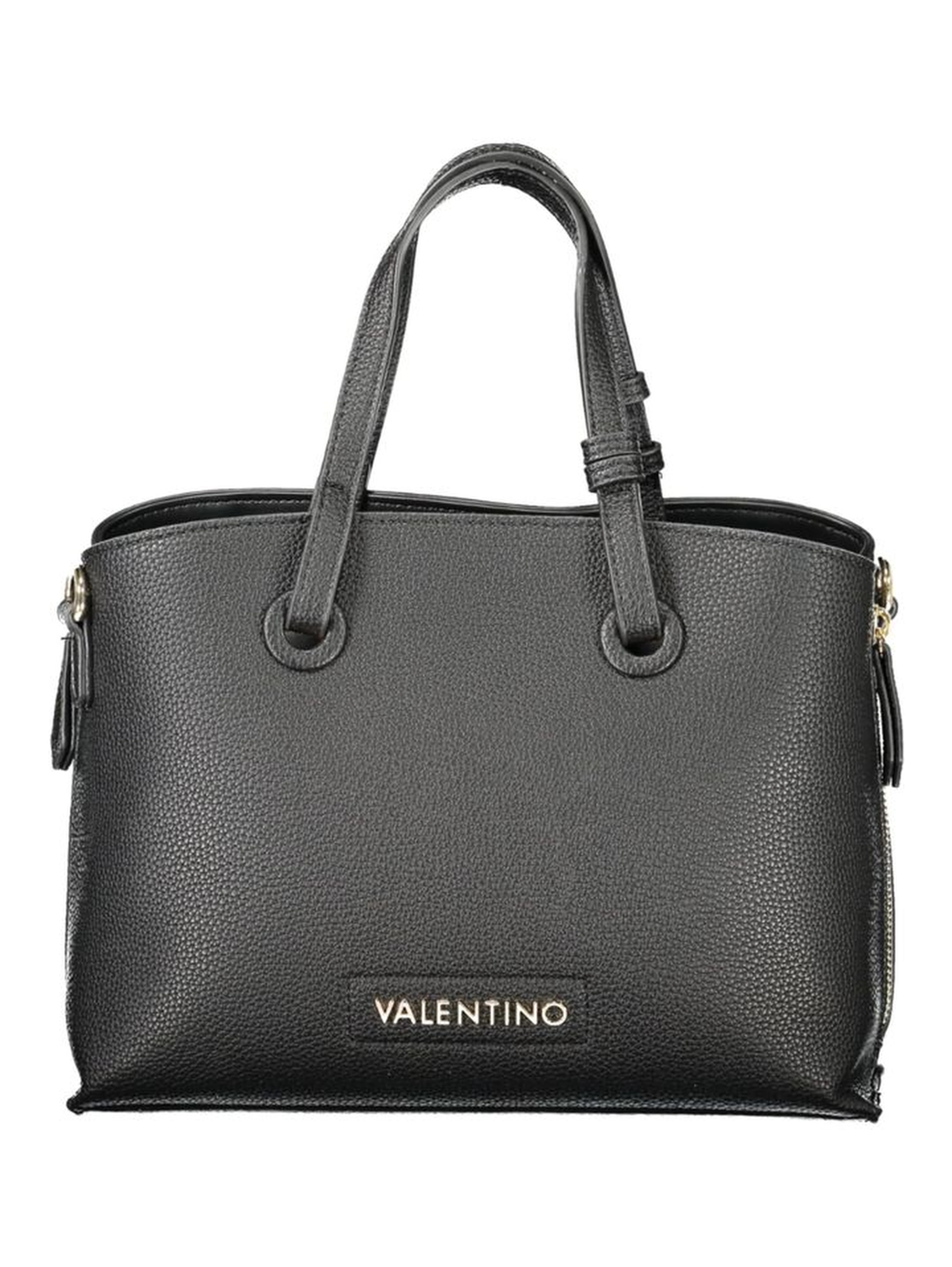 Black Polyethylene Women Handbag