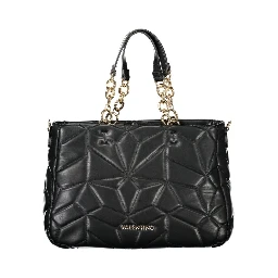 Black Polyethylene Women Handbag