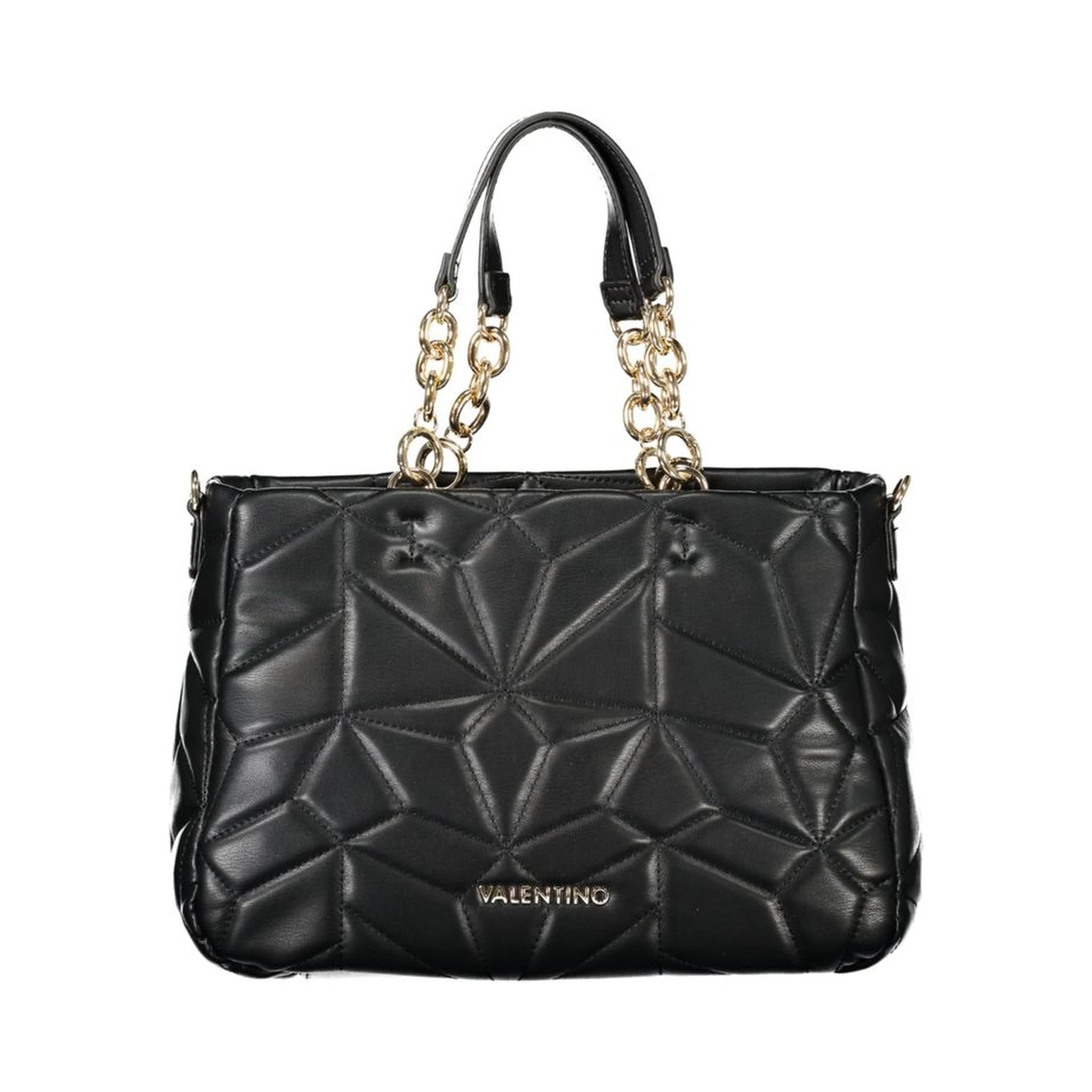 Black Polyethylene Women Handbag