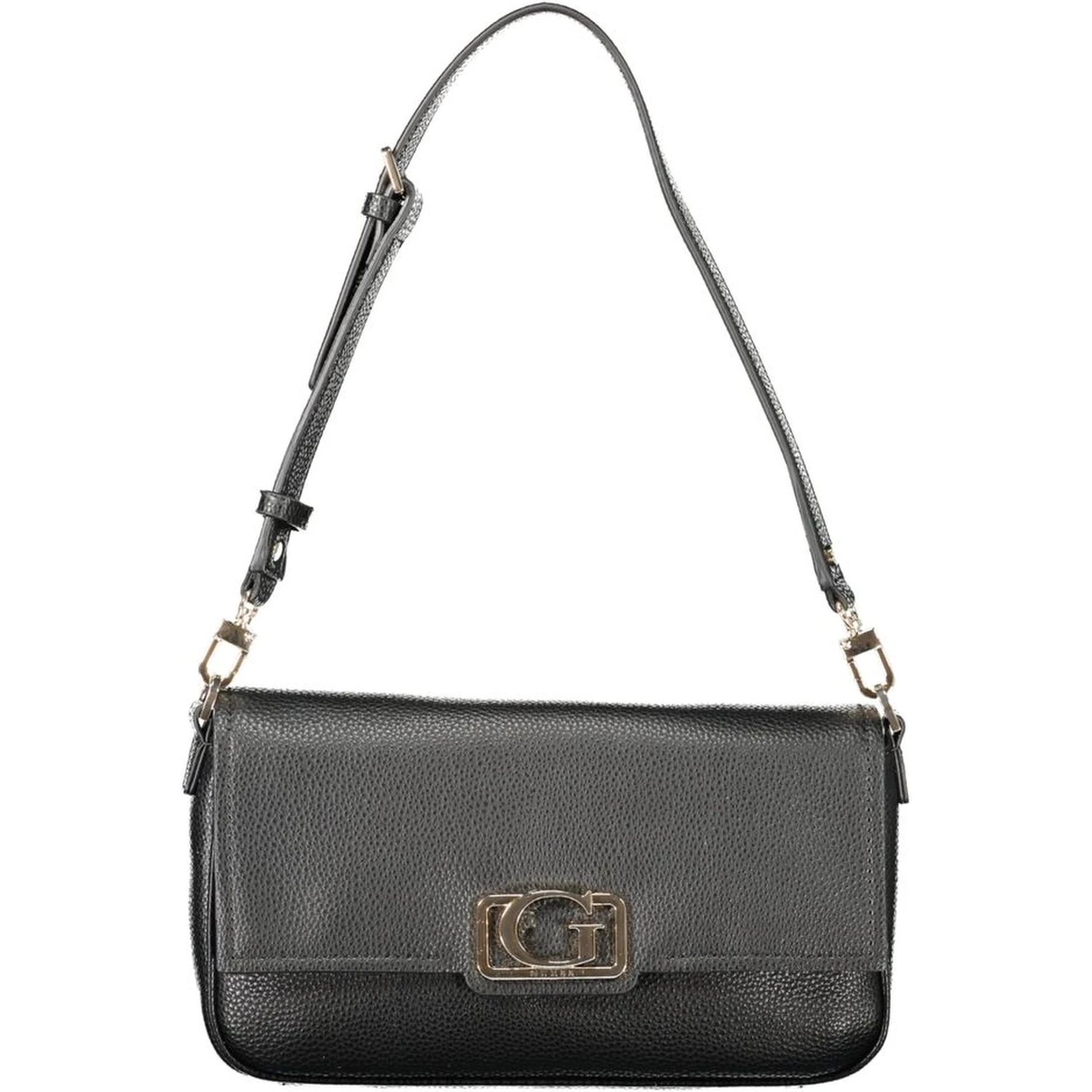 Black Polyethylene Women Handbag