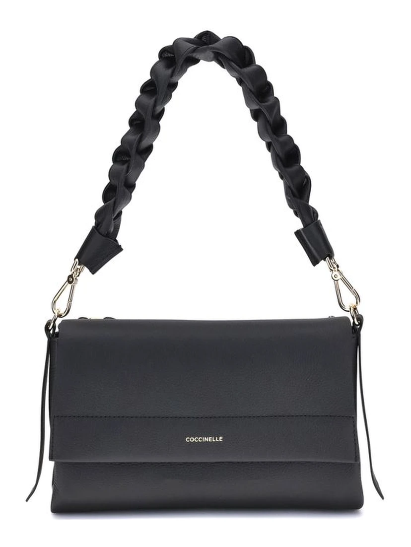 Black Calf Leather Bos Taurus Shoulder Bag