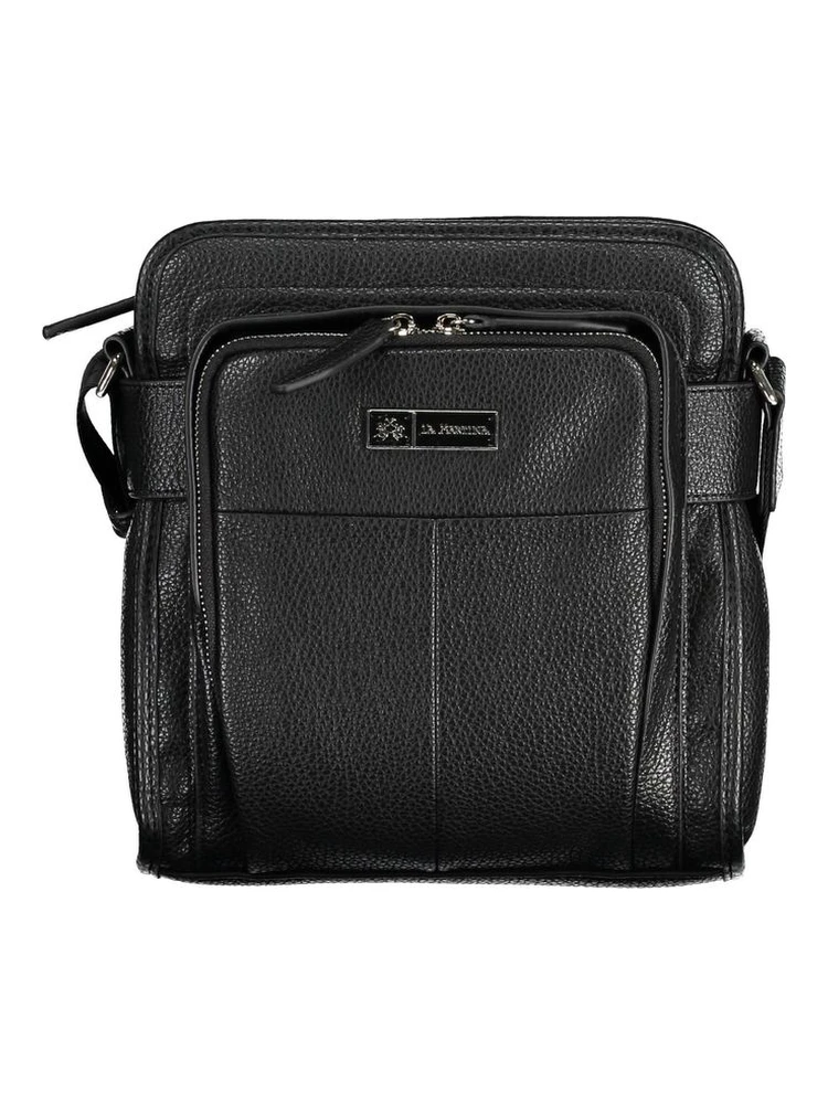 Nero Poliuretano Uomo Shoulder Bag
