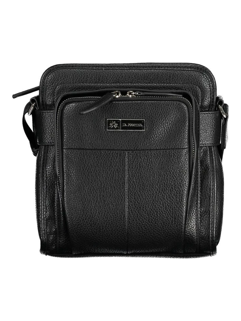 Nero Poliuretano Uomo Shoulder Bag