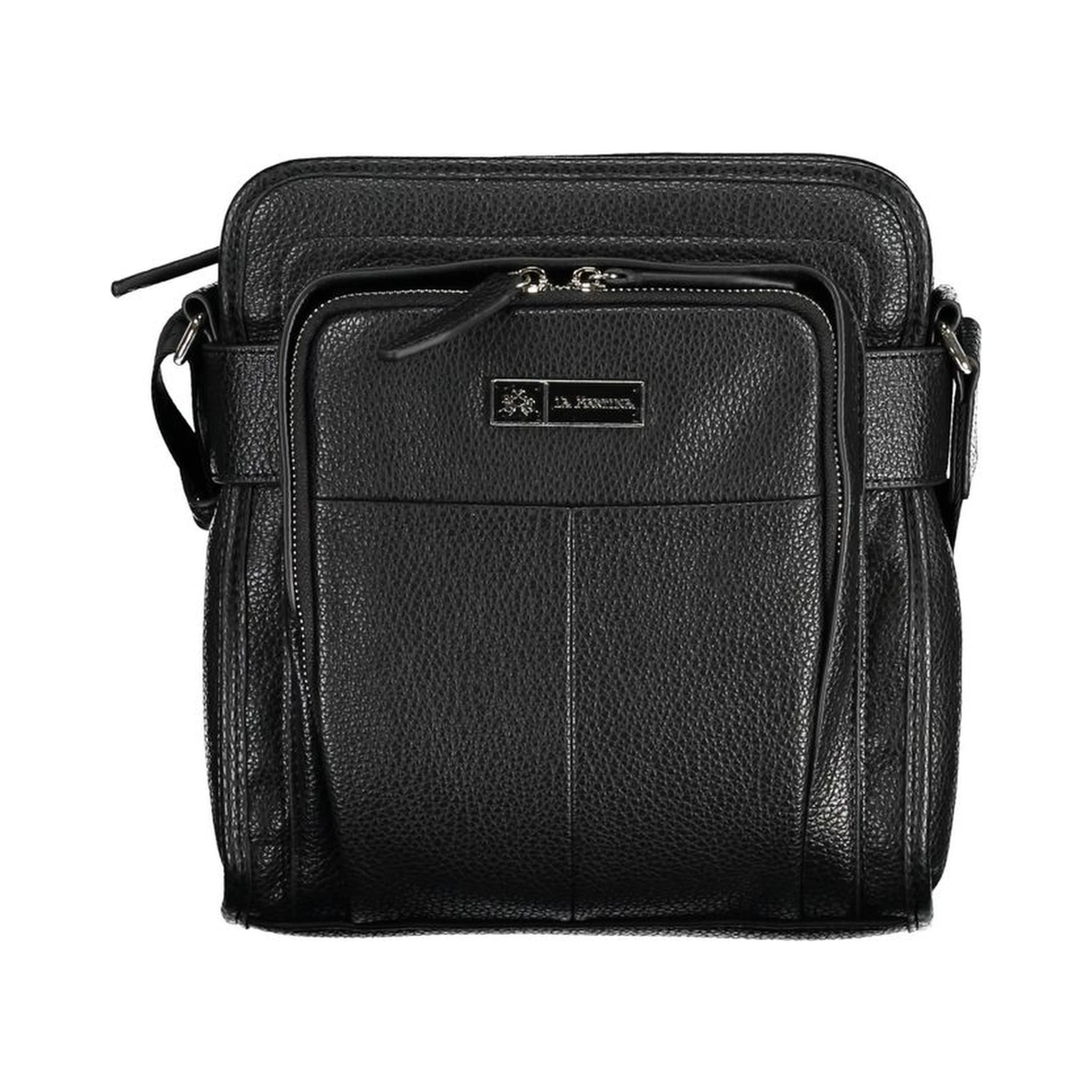 Nero Poliuretano Uomo Shoulder Bag
