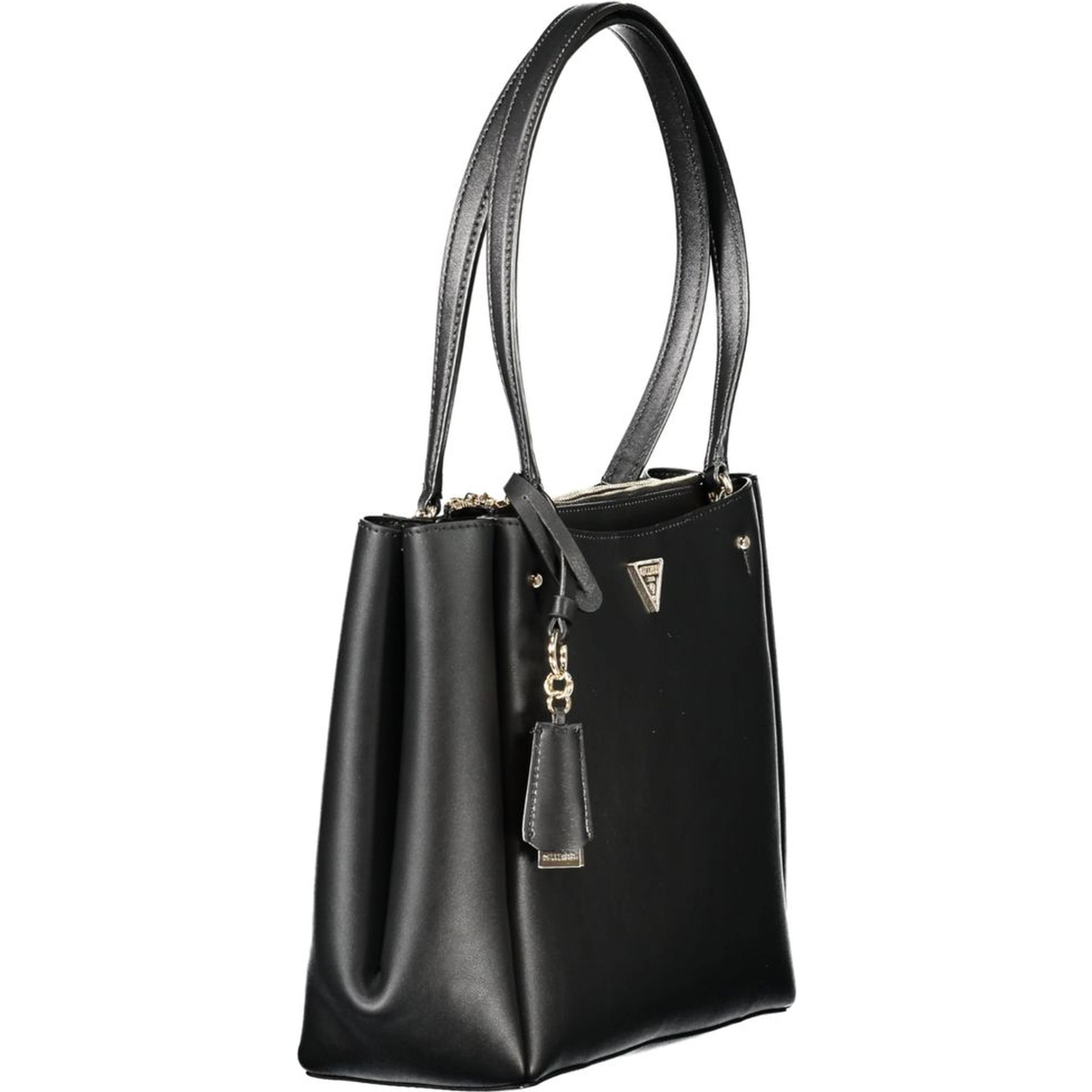 Black Polyethylene Women Handbag
