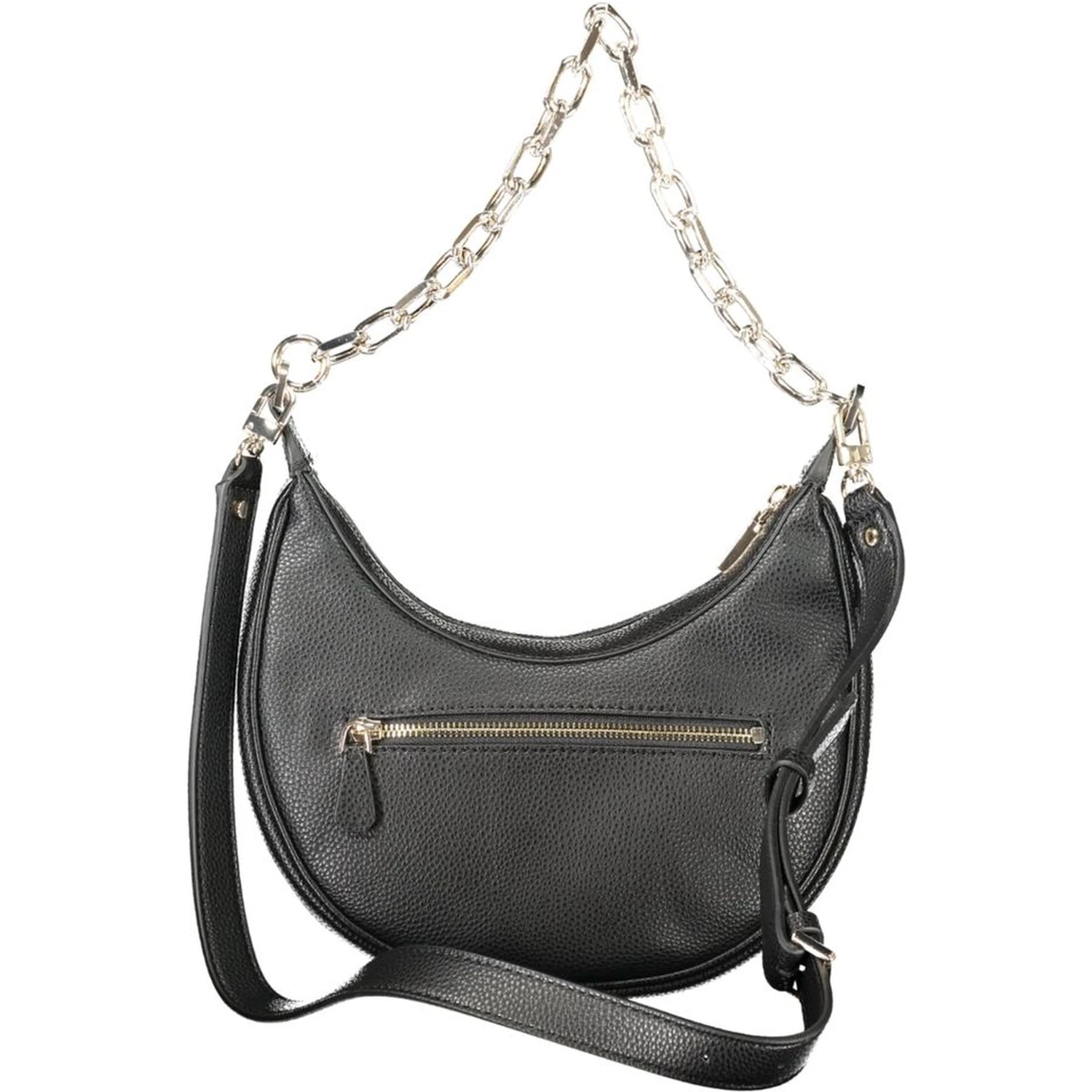 Black Polyethylene Women Handbag