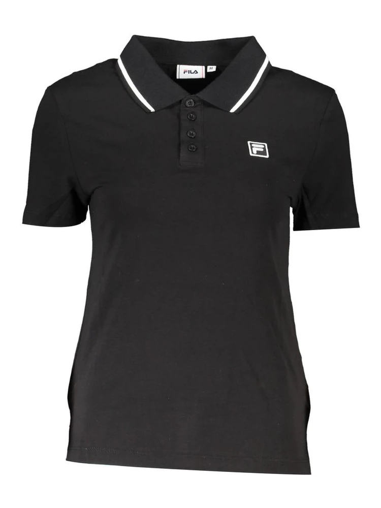 Black Cotton Polo Shirt