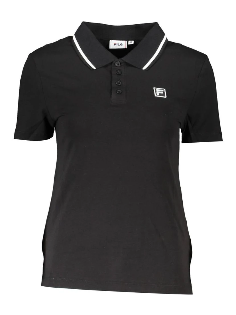 Black Cotton Polo Shirt