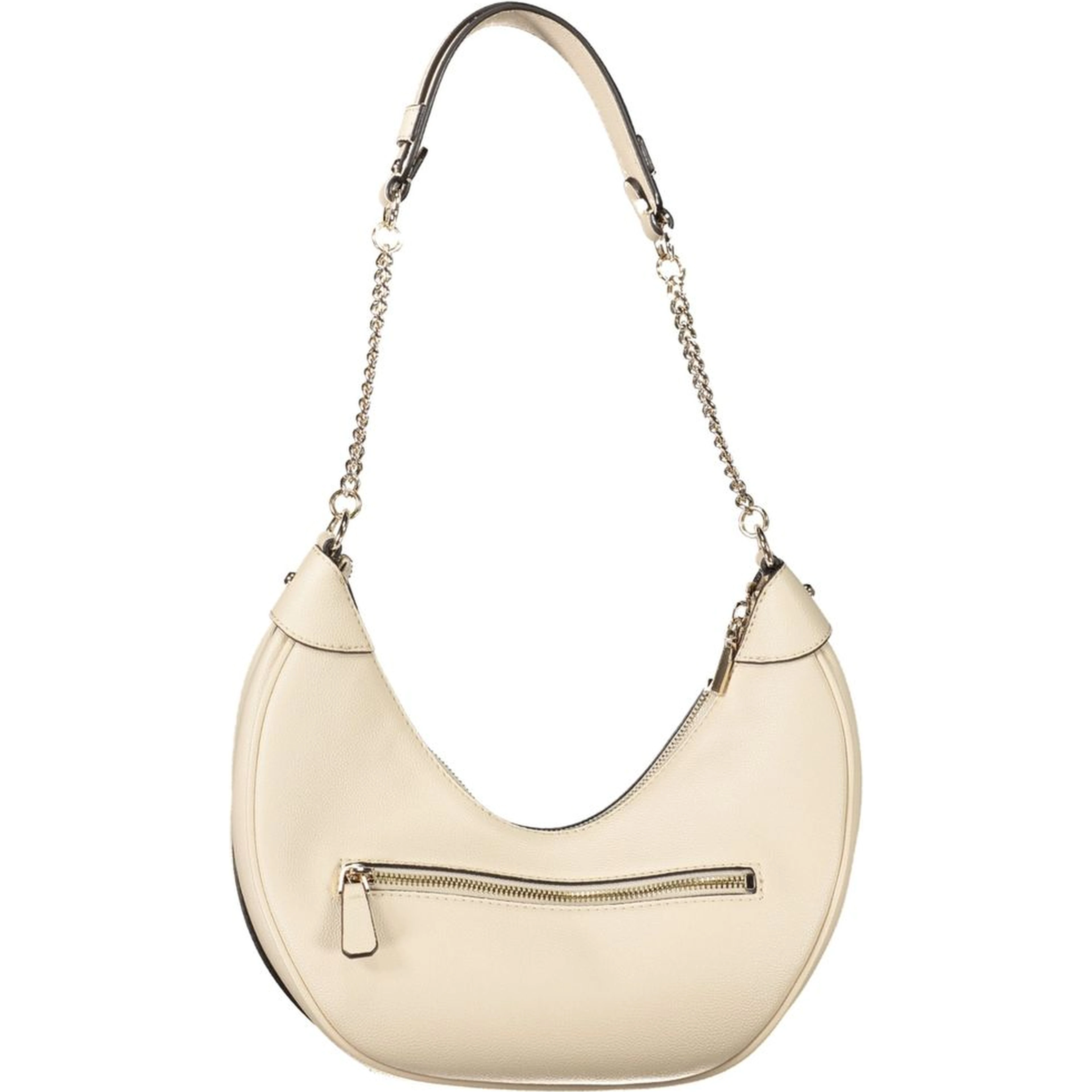 Beige Polyethylene Women Handbag