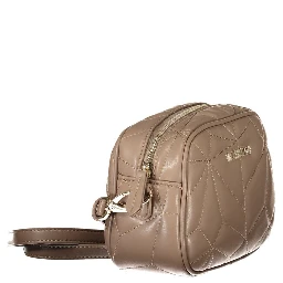Brown Polyethylene Women Handbag