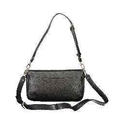 Black Polyethylene Women Handbag