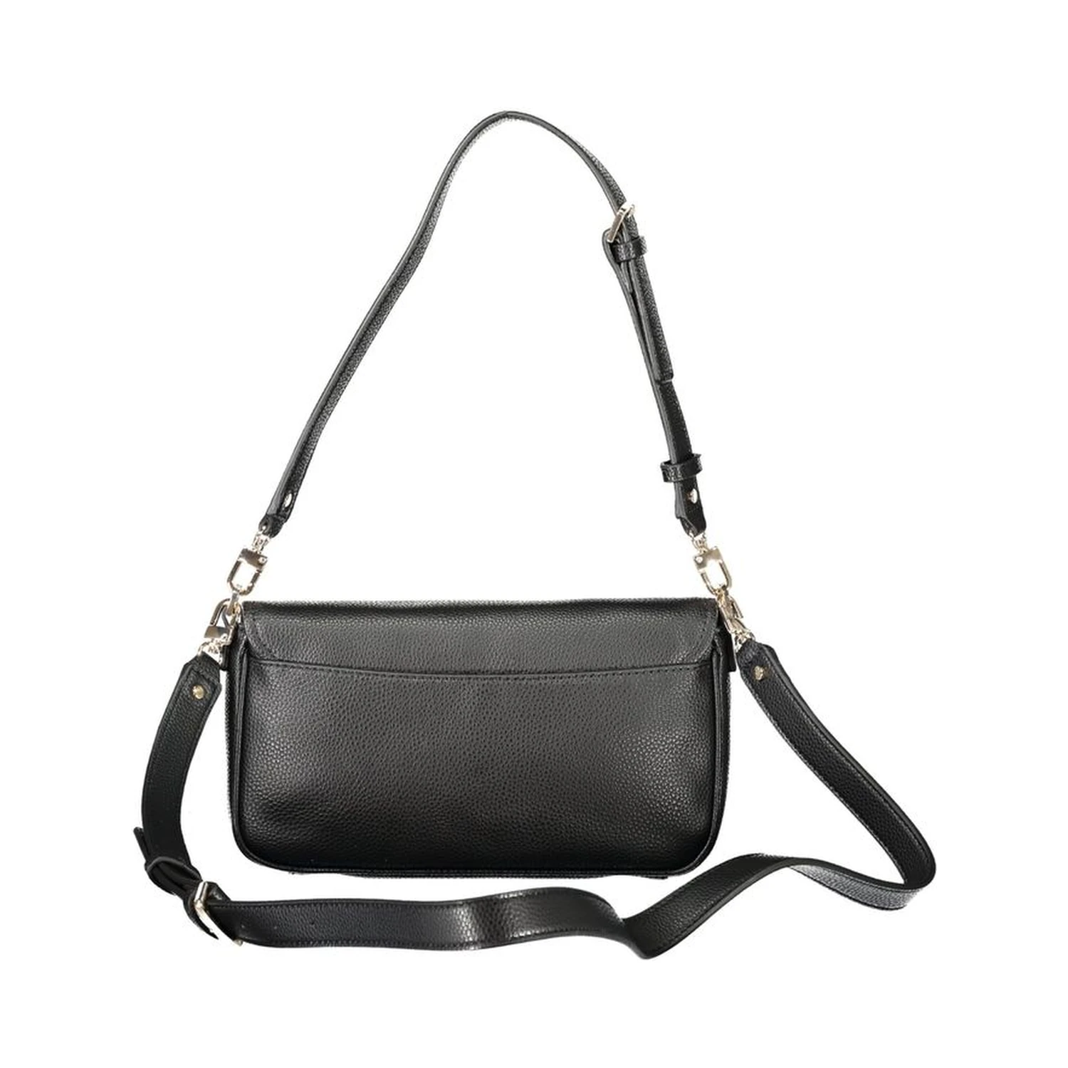 Black Polyethylene Women Handbag