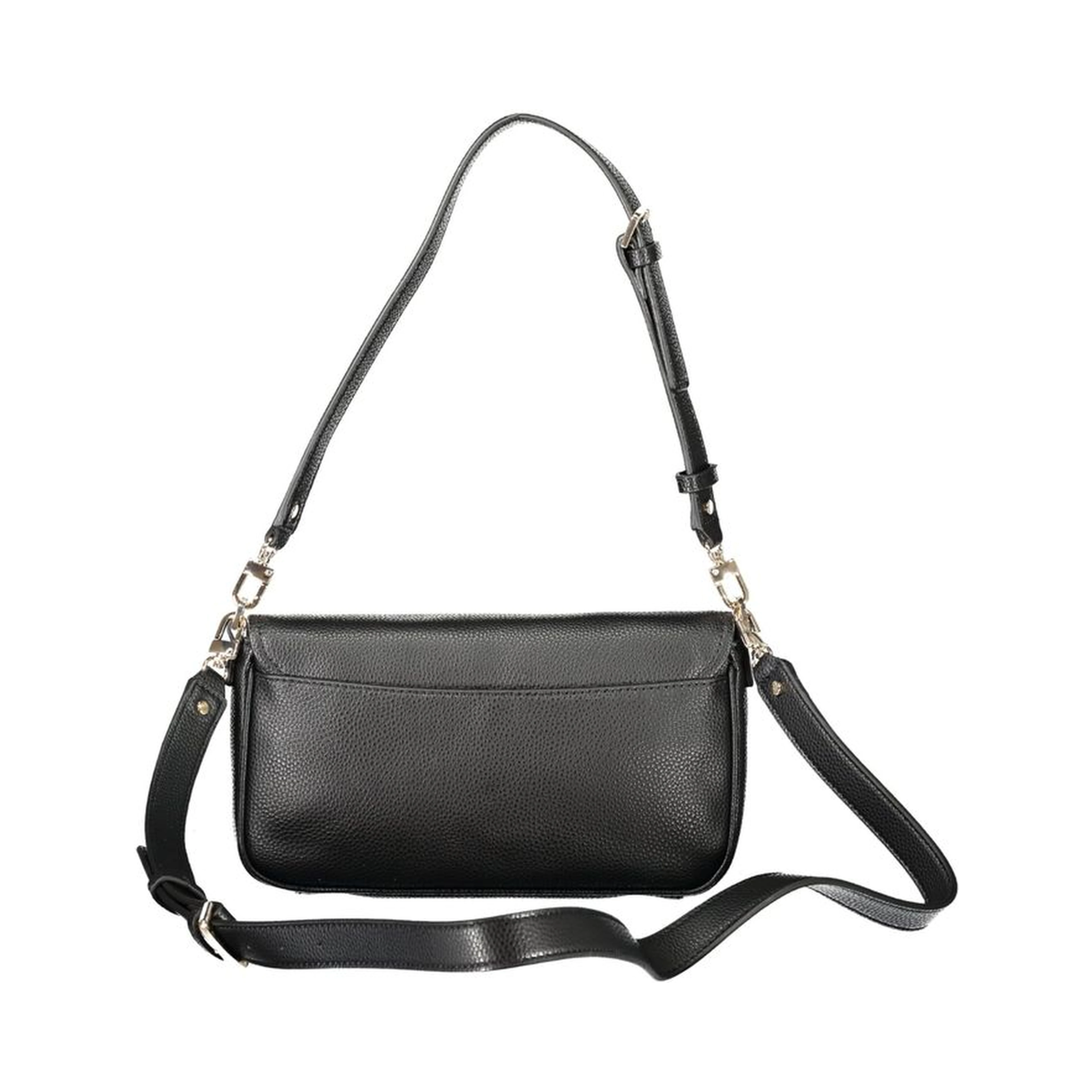 Black Polyethylene Women Handbag