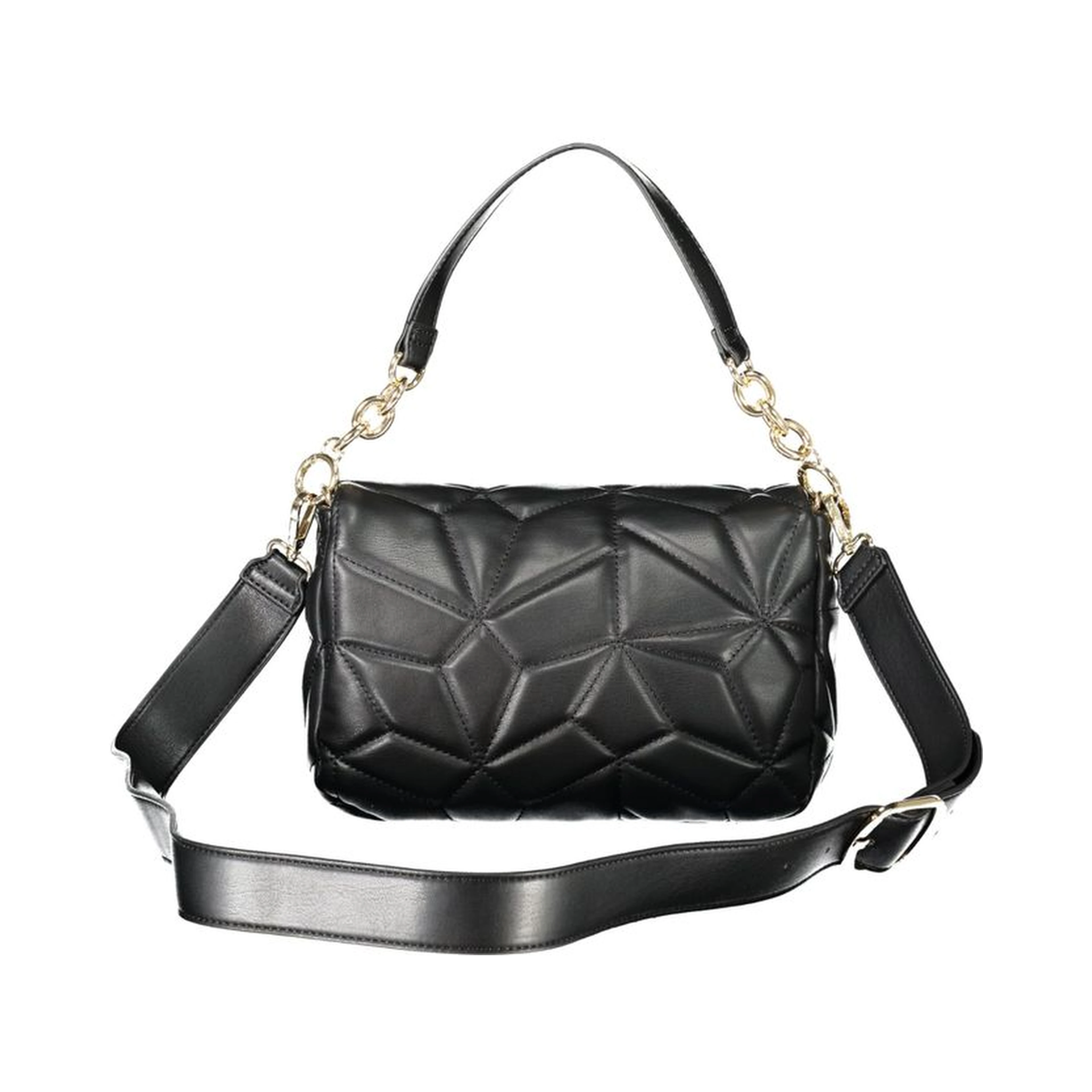 Black Polyethylene Women Handbag