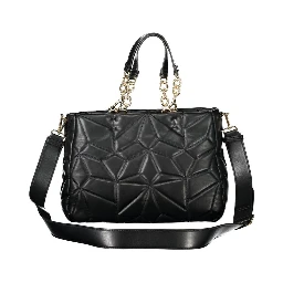 Black Polyethylene Women Handbag