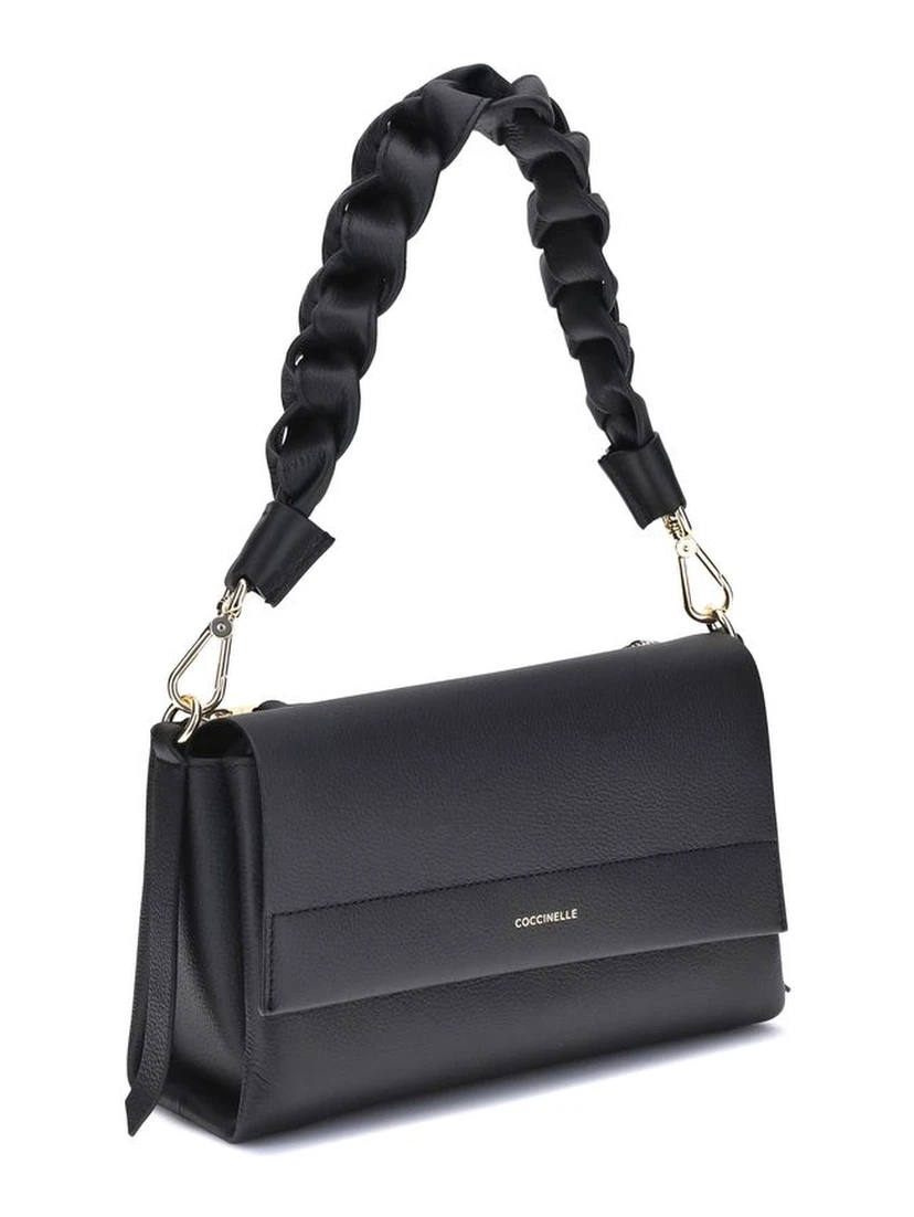 Black Calf Leather Bos Taurus Shoulder Bag