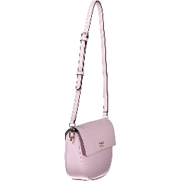 Pink Polyethylene Women Handbag