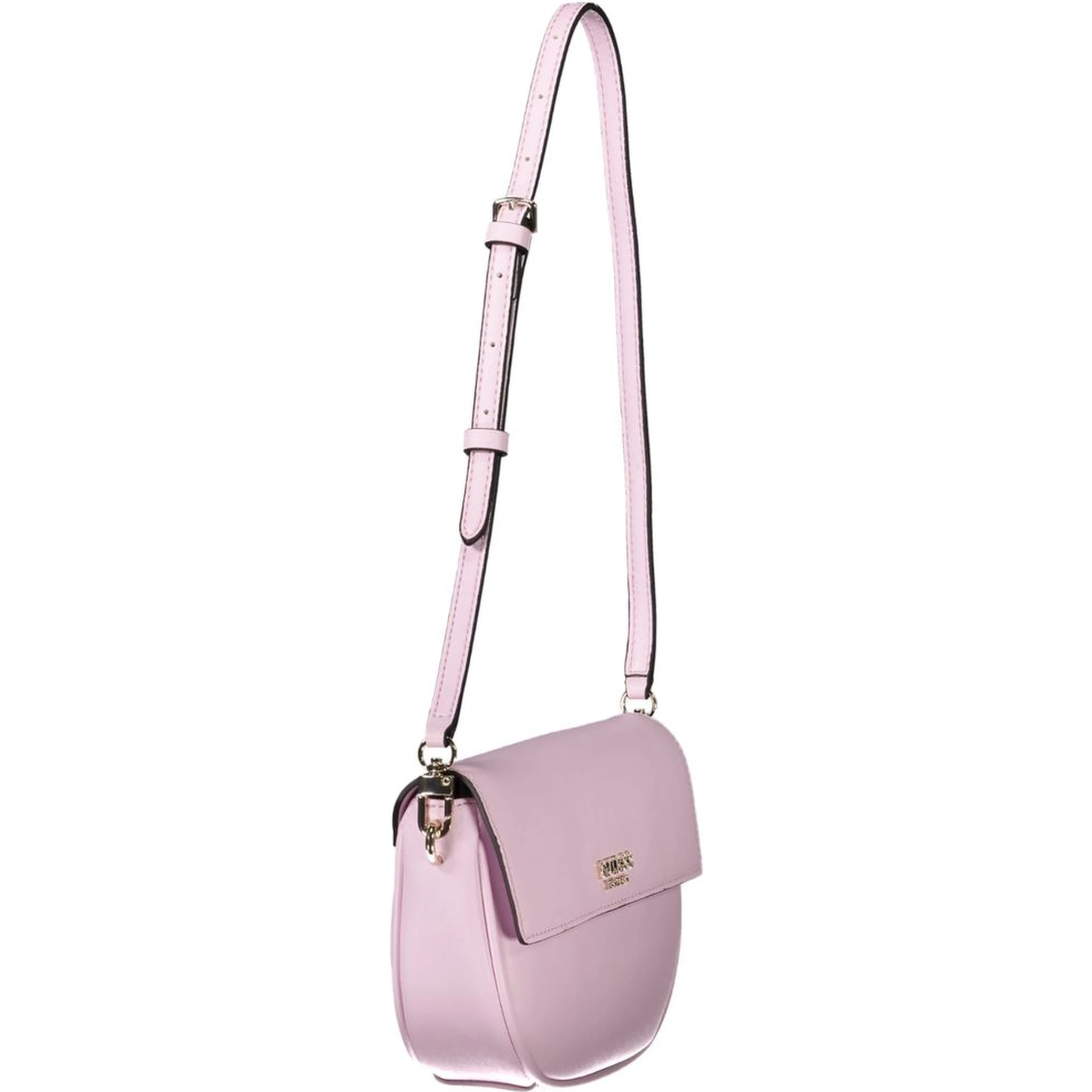 Pink Polyethylene Women Handbag