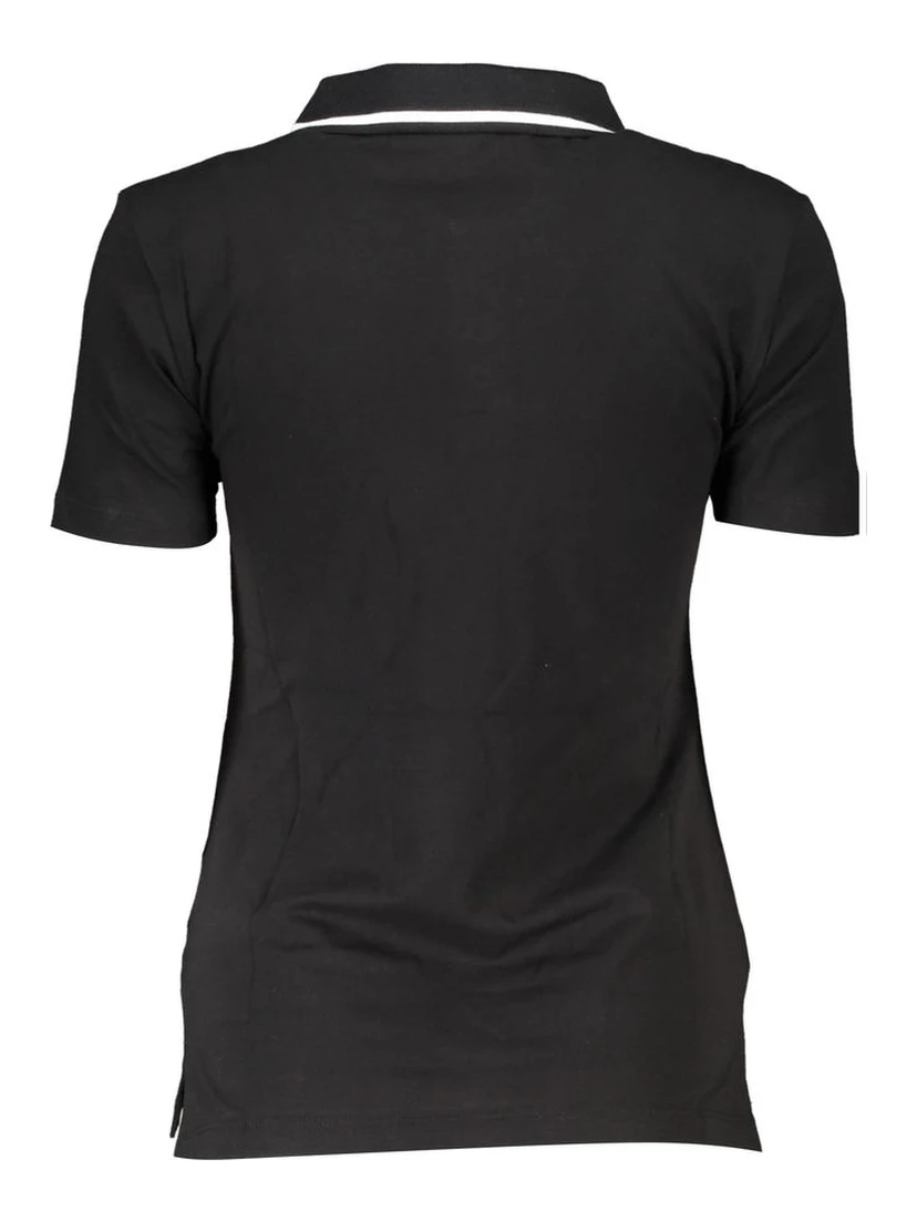 قميص بولو قطني أسود