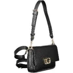 Black Polyethylene Women Handbag