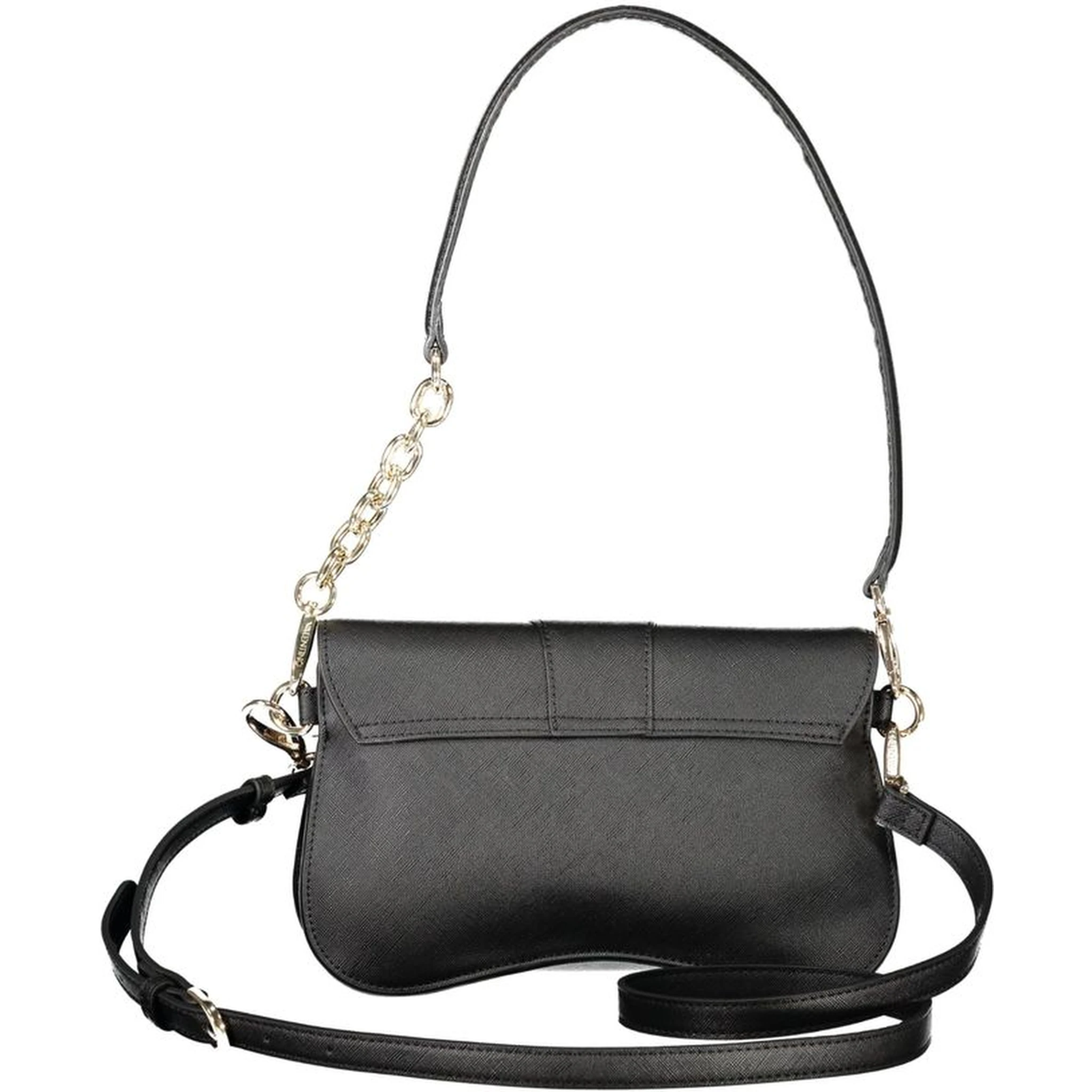 Black Polyethylene Women Handbag