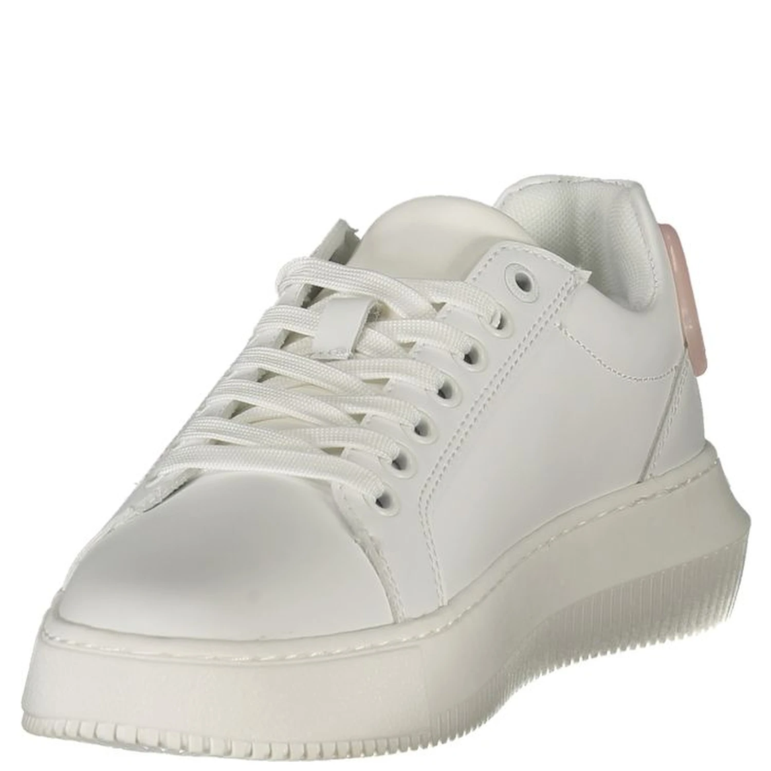 White Leather Women Sneaker