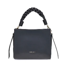 Black Calf Leather Bos Taurus Shoulder Bag