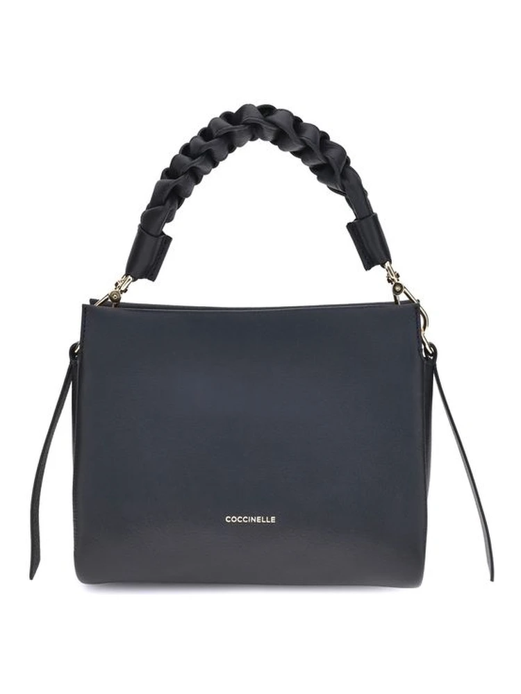 Black Calf Leather Bos Taurus Shoulder Bag