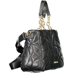 Black Polyethylene Women Handbag