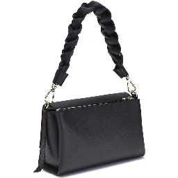 Black Calf Leather Bos Taurus Shoulder Bag
