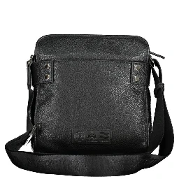 Nero Poliuretano Uomo Shoulder Bag