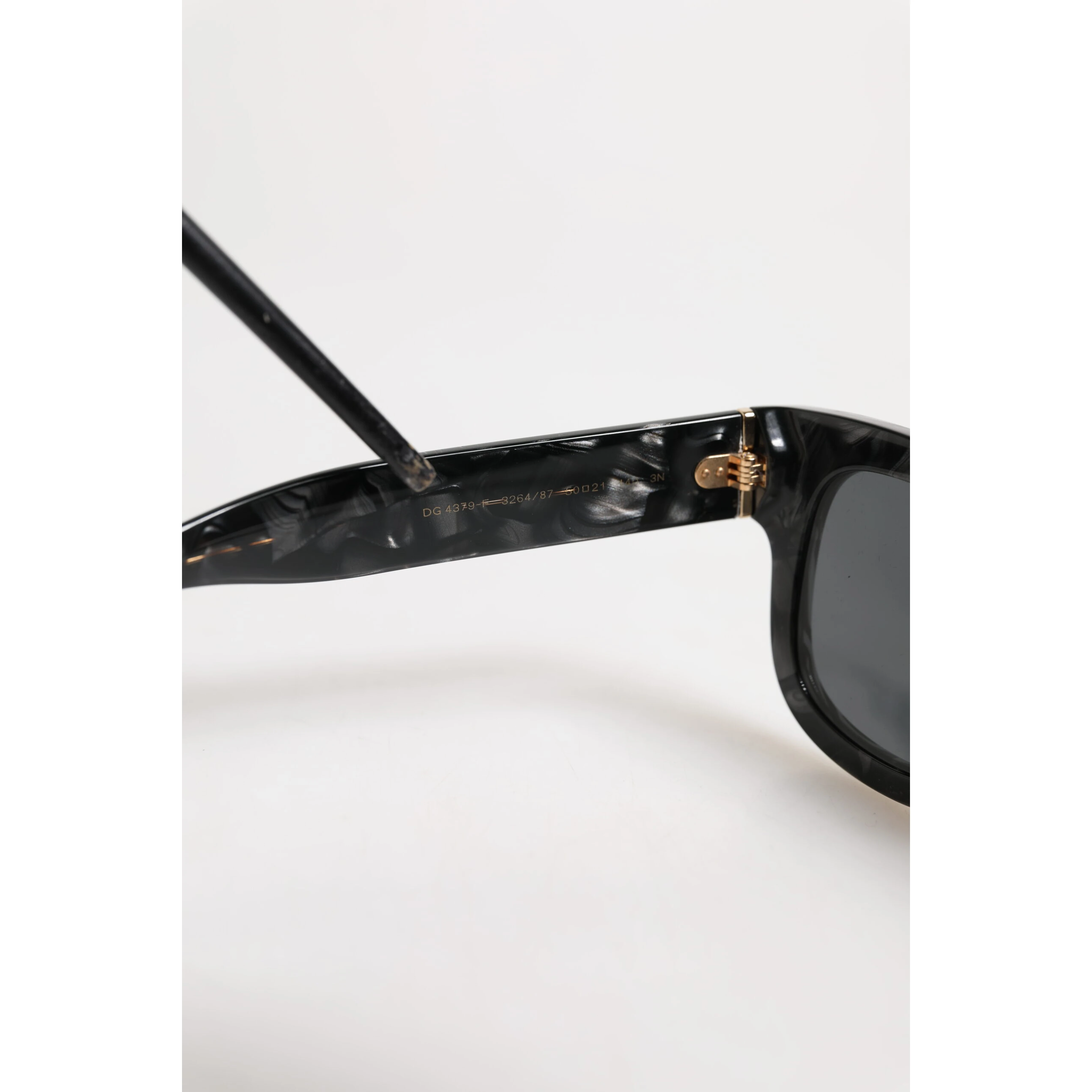 Pearl White Acetate Frame Domenico Deep Shades Sunglasses