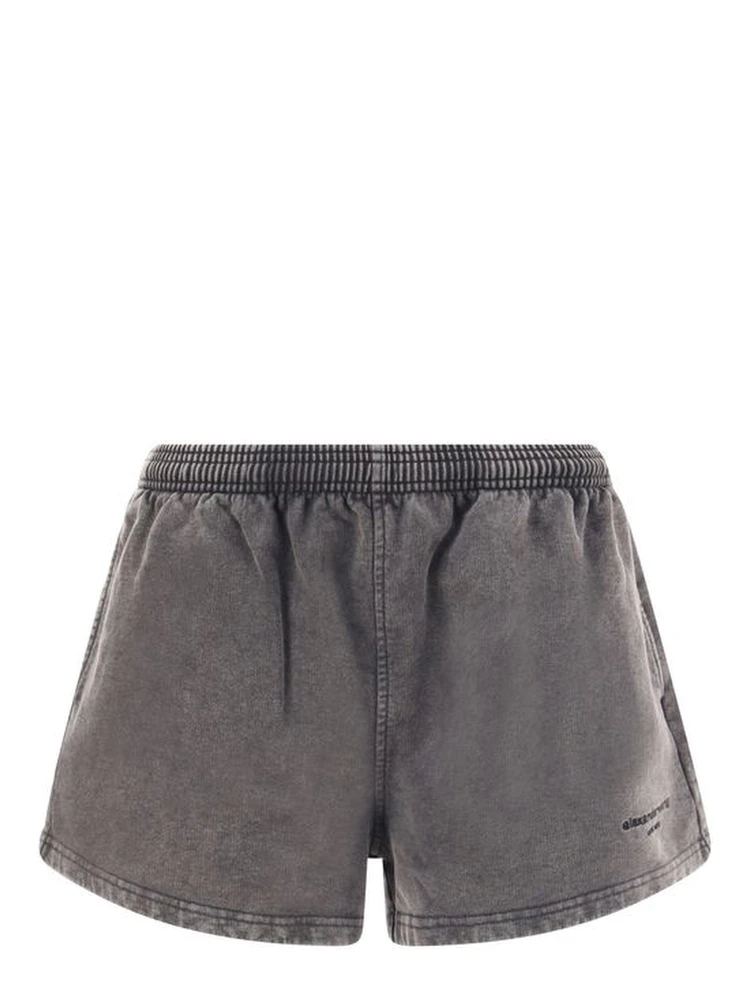 Gray Cotton Bermuda Shorts