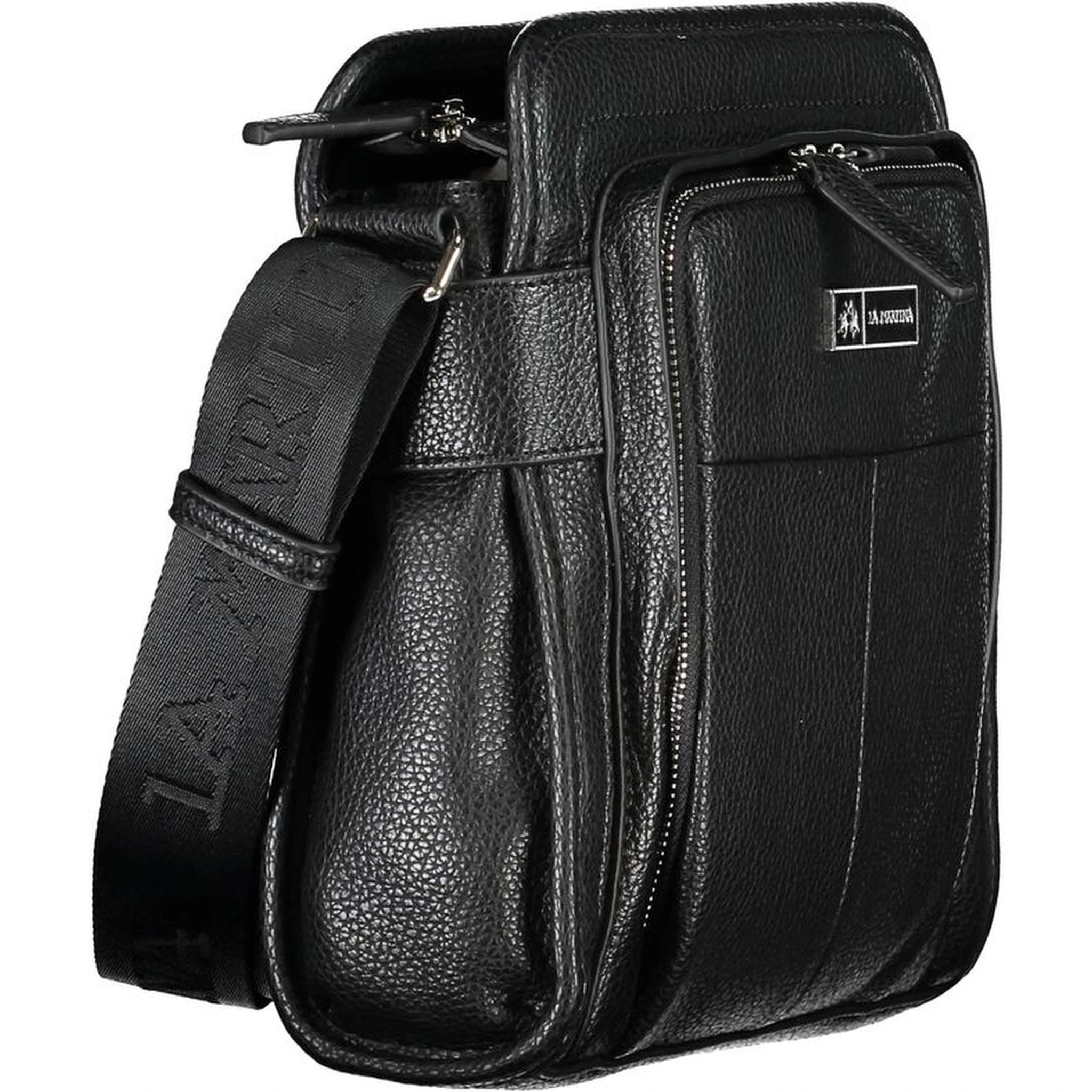 Nero Poliuretano Uomo Shoulder Bag