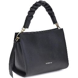 Black Calf Leather Bos Taurus Shoulder Bag