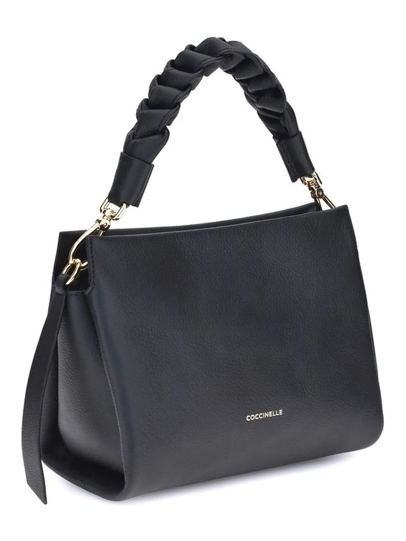 Black Calf Leather Bos Taurus Shoulder Bag
