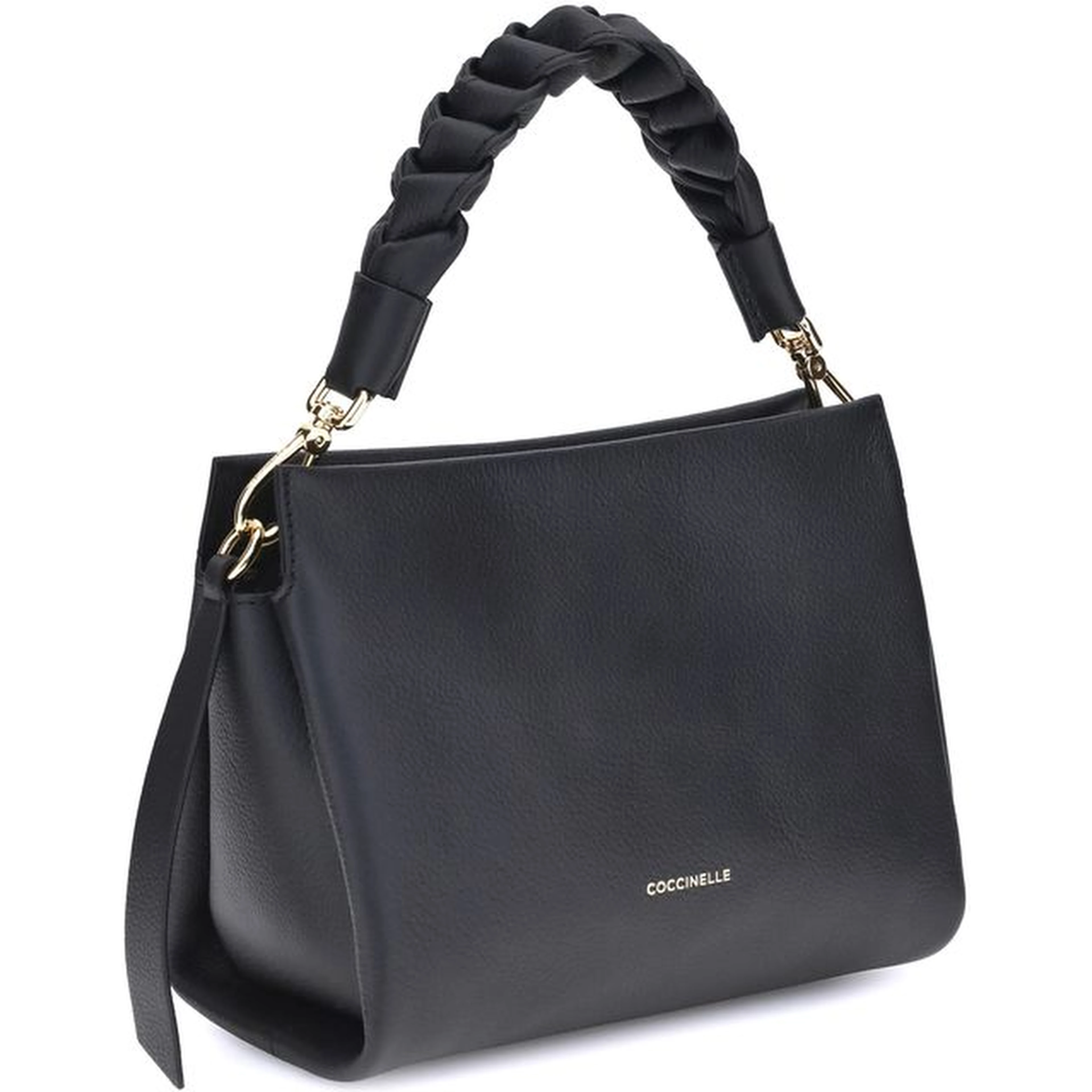 Black Calf Leather Bos Taurus Shoulder Bag