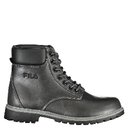 Black Polyester Women Boot