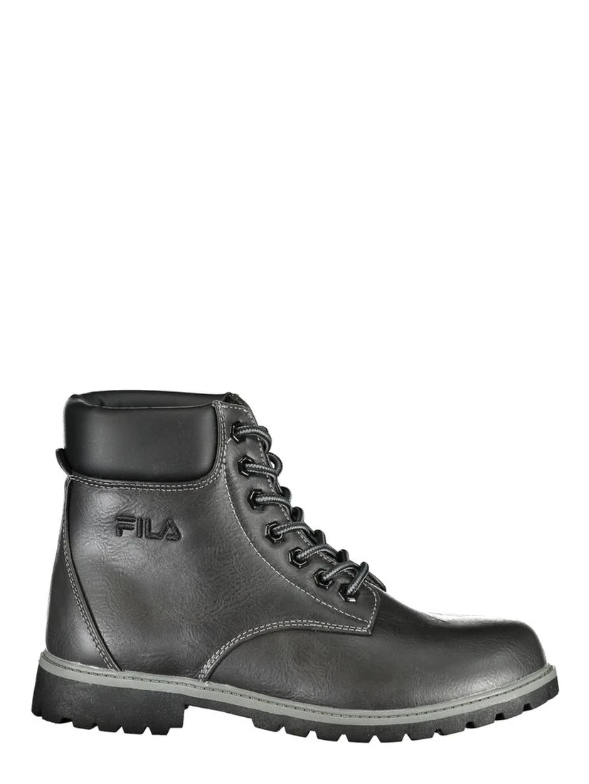 Black Polyester Women Boot