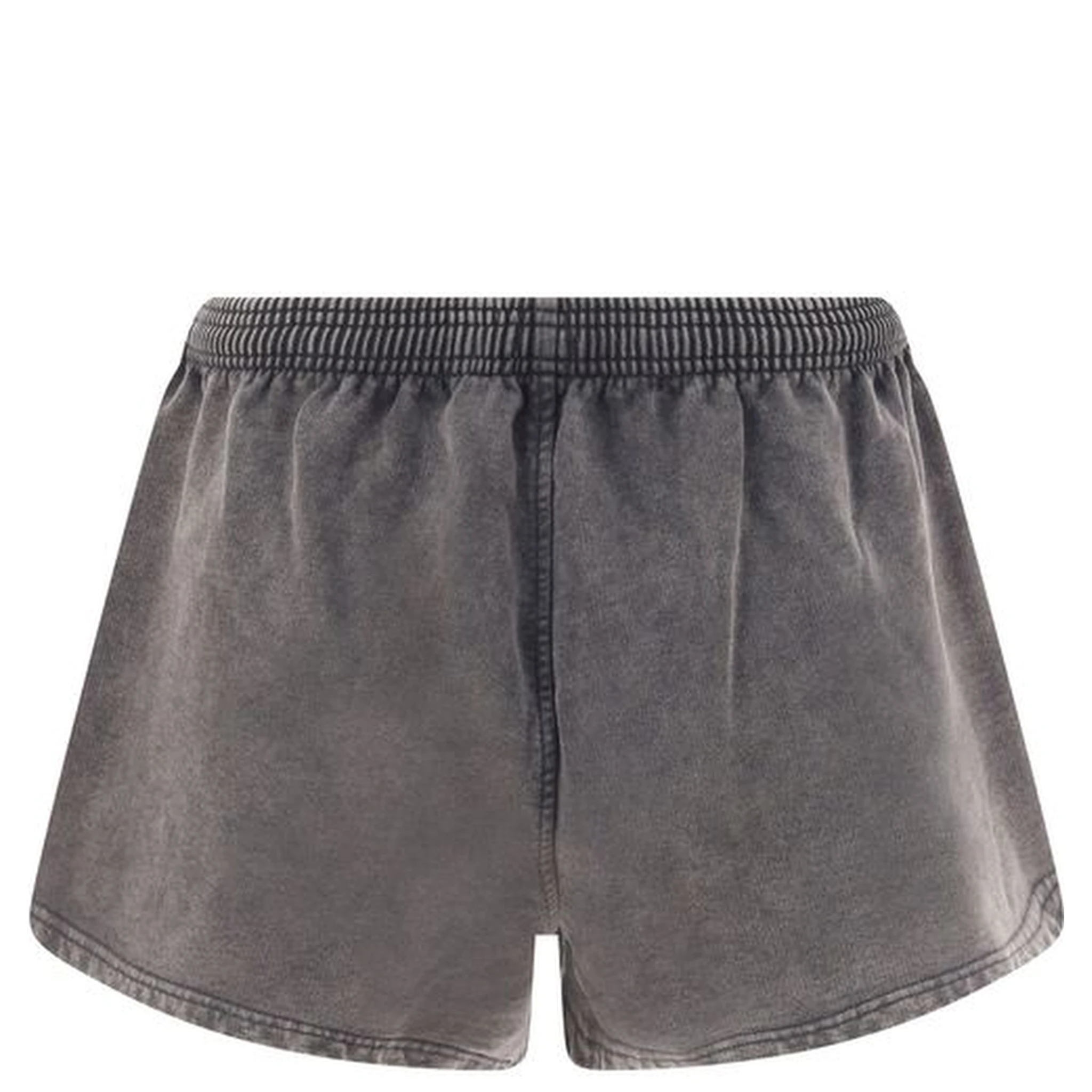 Gray Cotton Bermuda Shorts