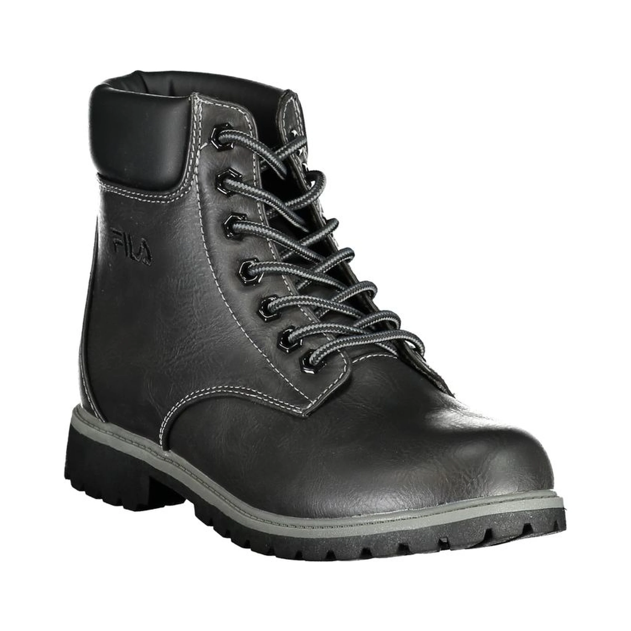 Black Polyester Women Boot